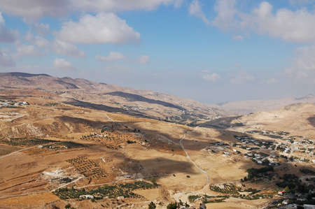 Skyline from Kerak Castle, Jordanの写真素材