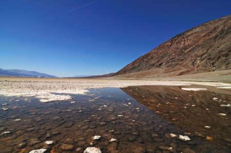 Badwater, Badlands, Death Valley, Californiaの写真素材