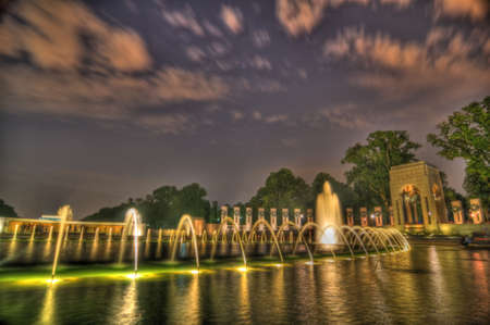 WWII Memorial HDR, Washington DCのeditorial素材
