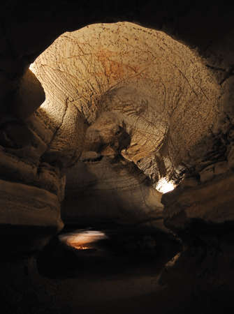 Longhorn Caverns, just outside of Austin, Texasの写真素材