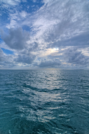 View of the Atlantic Ocean from Key West, Floridaの写真素材