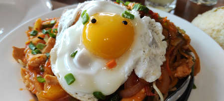American Chop Suey with Bullseye Egg