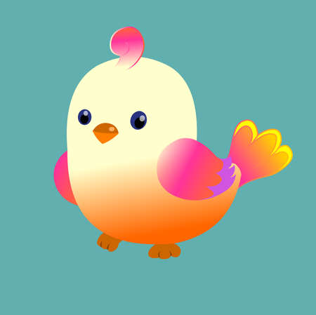 Cartoon bird   icon vector illustrationのイラスト素材