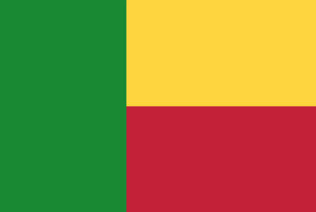 Benin flag vector illustrationのイラスト素材