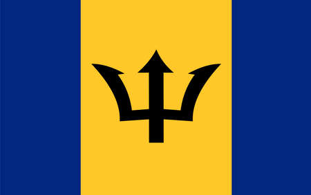 Barbados flag vector illustrationのイラスト素材
