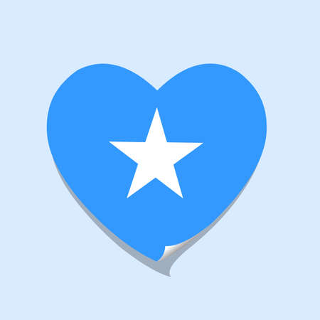 I love Somalia heart vector illustrationのイラスト素材