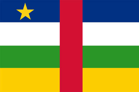 Central African Republic flag vector illustrationのイラスト素材