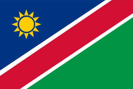Namibia flag vector National flag Namibiaのイラスト素材
