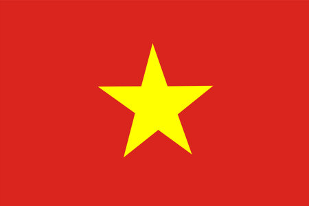 Vietnam flag vector National flag of Vietnamのイラスト素材