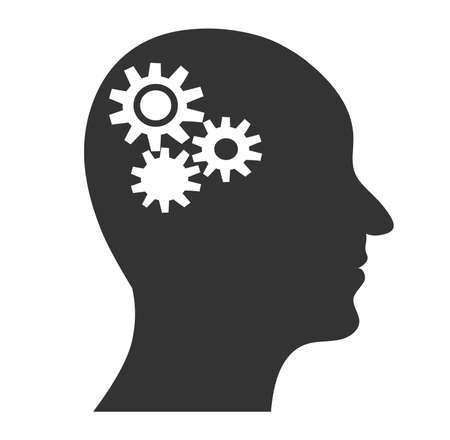 Human head set gear vector illustrationのイラスト素材