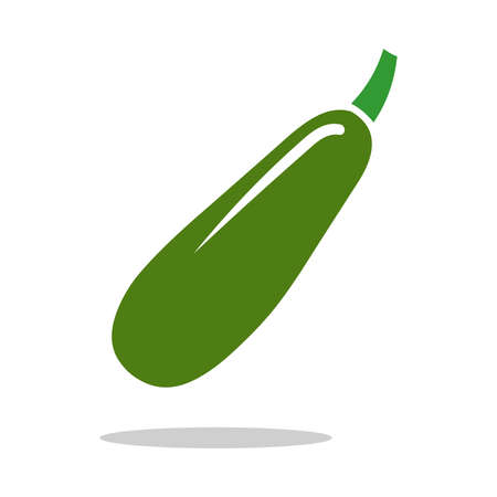 Courgette  icon logo vector illustration isolated on white backgroundのイラスト素材
