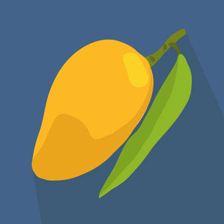 mango icon illustration.のイラスト素材