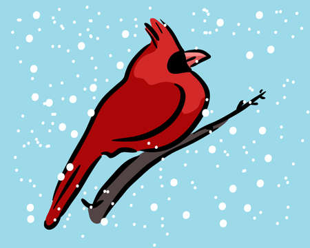 Red bird clip artのイラスト素材