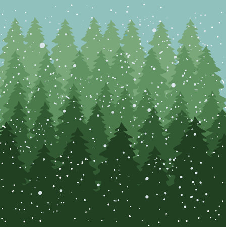 Snowy Christmasのイラスト素材