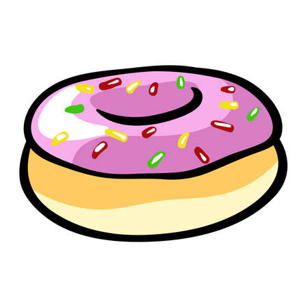 Sparkling Donut Clip artのイラスト素材