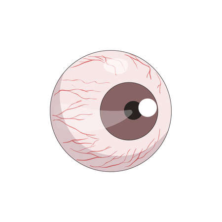 Eye Ball clip art vector illustration isolatedのイラスト素材