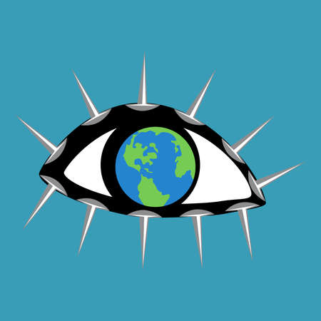 Save earth concept artのイラスト素材