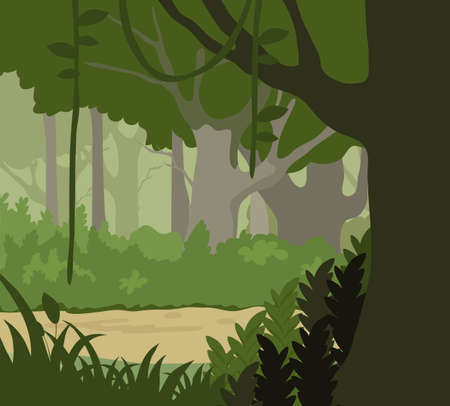 Forest illustrationのイラスト素材