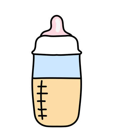 Baby milk bottle clipartのイラスト素材