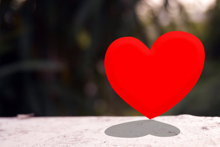Red heart concept background  stock image