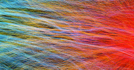 Abstract multi-colored background of threads 3d renderingの写真素材