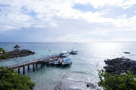 The beautiful beach of Cebu Cityの写真素材