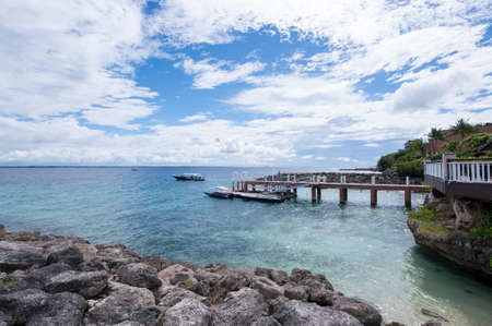 The beautiful beach of Cebu Cityの写真素材