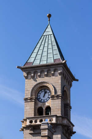 DÃºn Laoghaire is a suburban seaside town of Dublin and the country hall is one of the main places in the city centreの写真素材