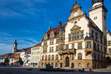 The town hall of Werdau was built in 1911 and is one of the most beautiful town halls in Saxonyのeditorial素材