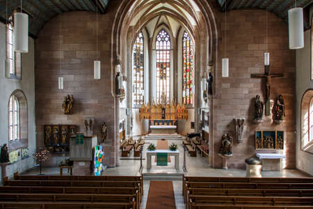 The St. James Church in Nuremberg is a truly historical place with the city's oldest High Altarのeditorial素材