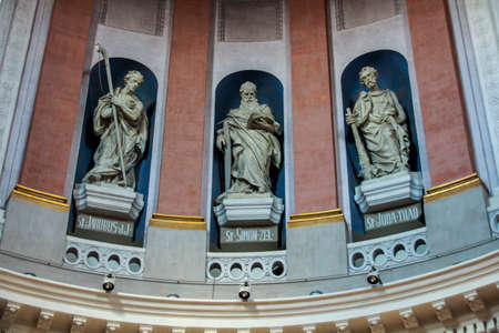 The roman catholic church of St. Elizabeth's in Nuremberg was built in the 13th century and is dedicated to Elizabeth of Hungaryのeditorial素材