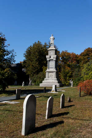 Sculpture for Eden's Sons on a cementery in Bar Harbor (Maine, USA)のeditorial素材