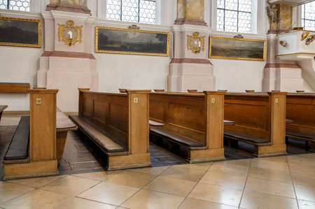 Munich, Germany - September 26, 2015: The Buergersaalkirche (Citizen's Hall Church) was built in 1709 and is a historical building in the inner city of Munichのeditorial素材