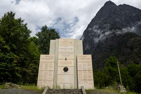Le Bourg-d'Oisans, France - August 19, 2019: Memorial Marquis de l'Oisans in the French Alps close to Le Bourg-d'Oisansのeditorial素材