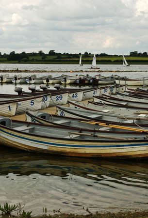 Fishing boats at restの写真素材