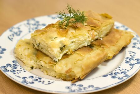 Turkish pie with cheese