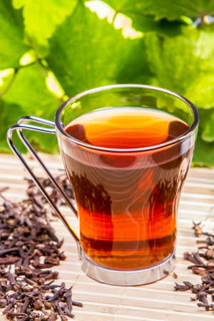 Tea with clovesの写真素材