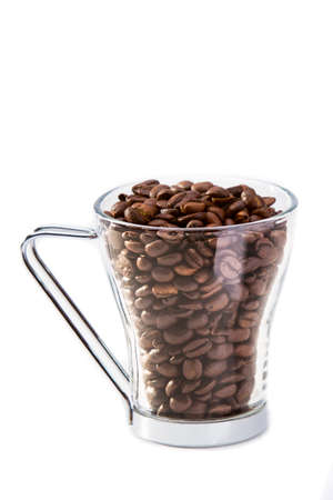 Coffee beans in a cupの写真素材