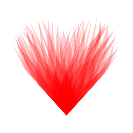vector illustration. A heart. heart abstraction. vectorのイラスト素材