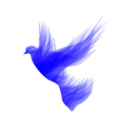 abstraction. vector bird. pigeon. bird illustrationのイラスト素材