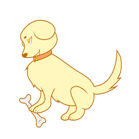 Dog and  Boneのイラスト素材