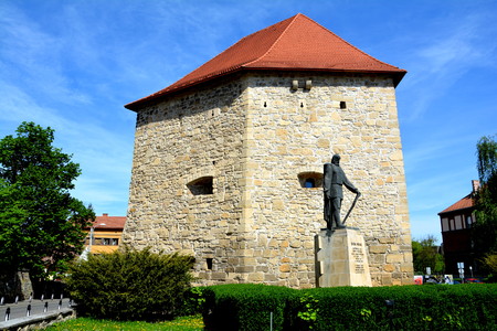 Medieval fortress in Cluj-Napoca, Transylvaniaのeditorial素材