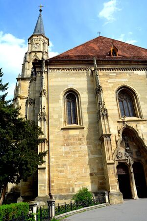 Entrance in the Catholic Church in Cluj-Napocaのeditorial素材
