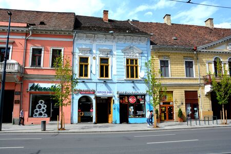 Downtown in Cluj-Napoca, Transylvaniaのeditorial素材