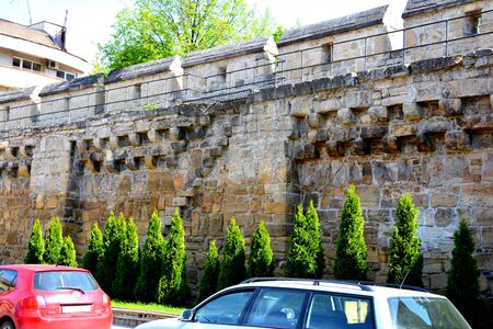 Walls of the ancient town Cluj-Napocaのeditorial素材