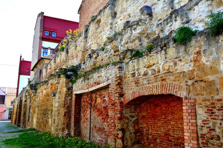 Walls of the medieval town Cluj-Napocaのeditorial素材