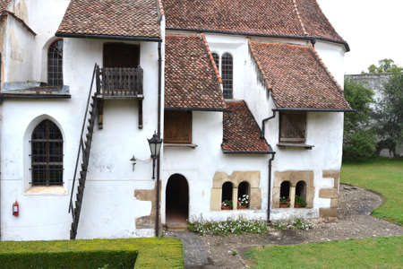Fortified church Harman (Honigburg), Transylvaniaの写真素材