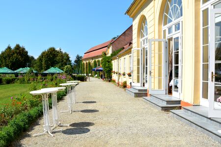 Orangerie in the Park of Baron von Brukenthal Palace in Avrig, Transylvania. In Avrig there are a collection of historical monuments.Centuries XI - XVI.のeditorial素材