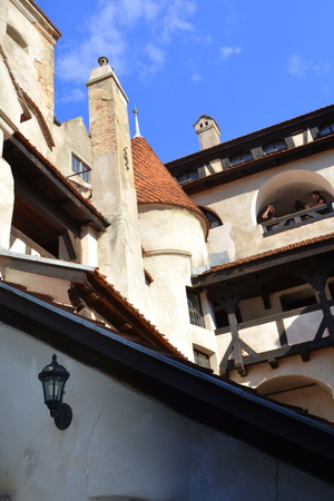Bran castle, home of Dracula, Brasov, Transylvania The medieval Bran Castle, which was once besieged by Vlad the Impaler, is a popular tourist destination, partly because it resembles the home of Dracula in Bram Stoke s famous novel.のeditorial素材