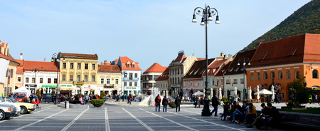 Typical urban landscape of the city Brasov, Transylvania Brasov is a town situated in Transylvania,...